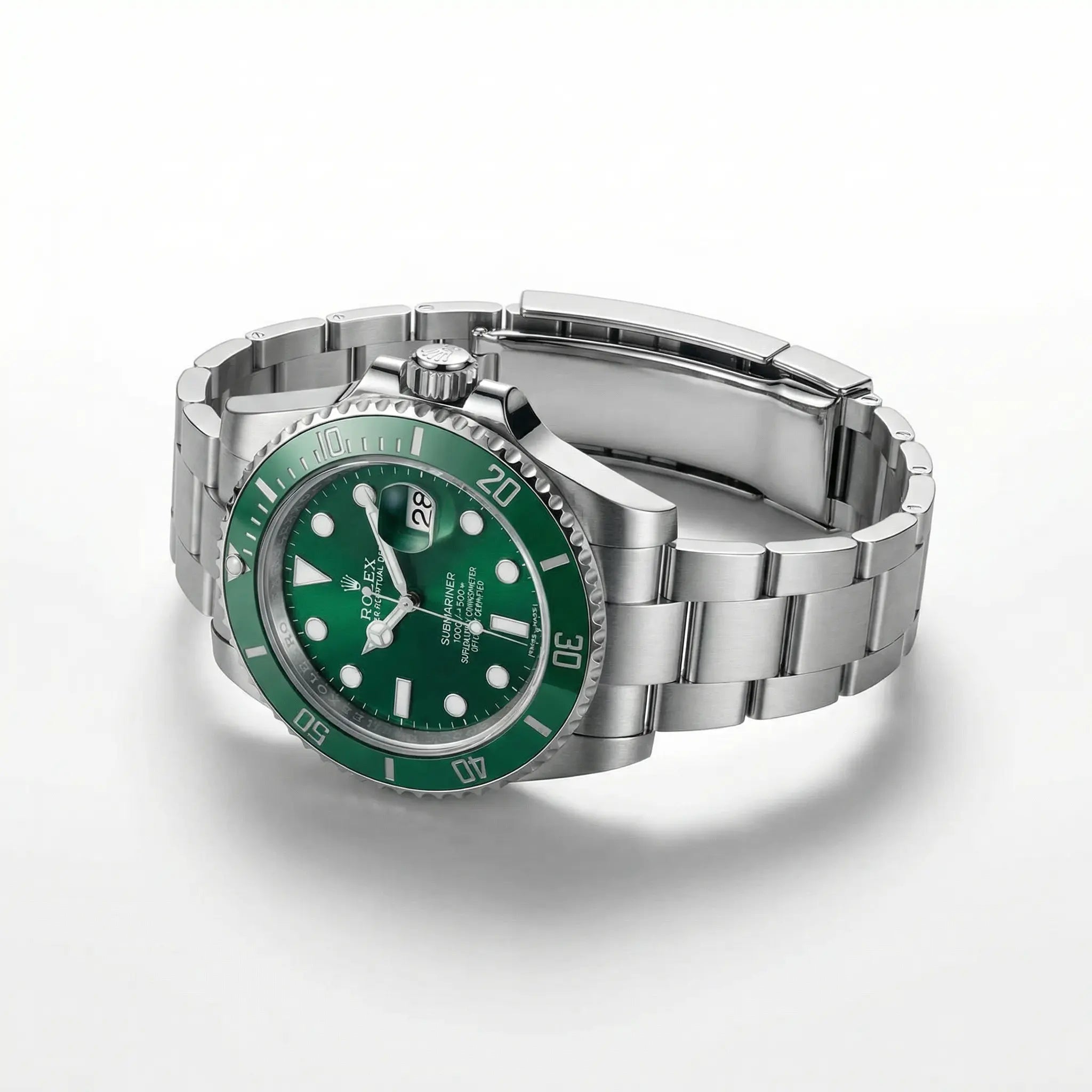 Submarine - 41mm aus Stahl mit smaragdgrünem Zifferblatt