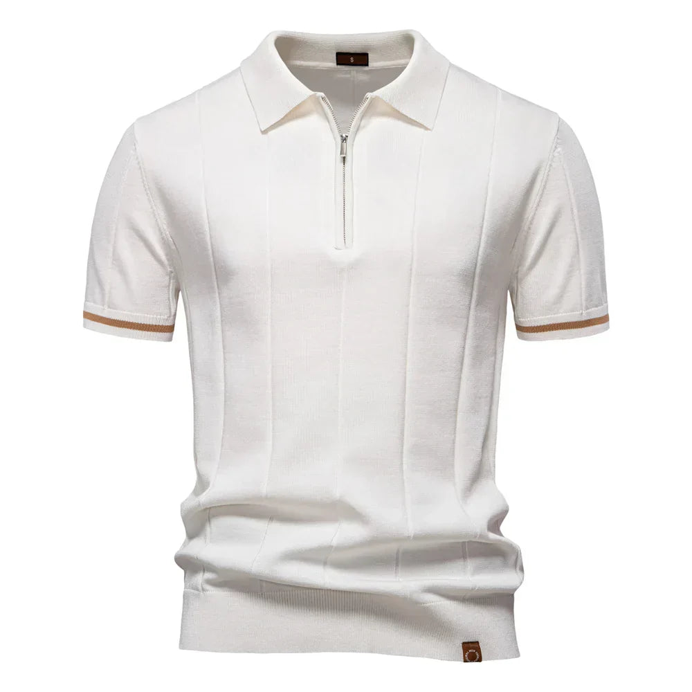 Kinetic Zip-Poloshirt
