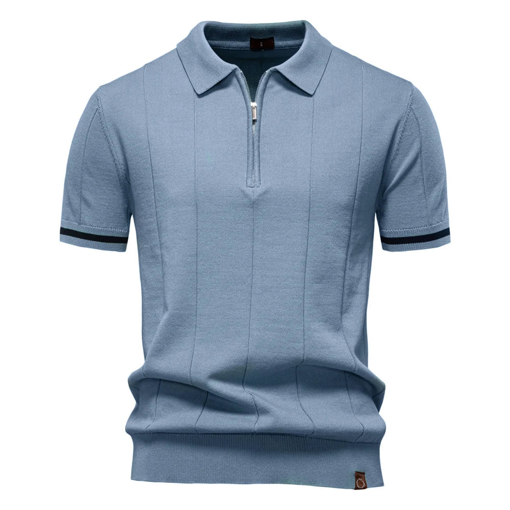 Kinetic Zip-Poloshirt