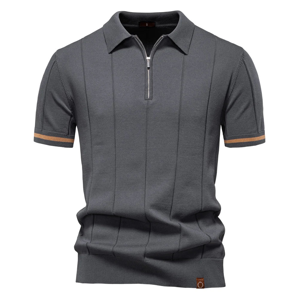 Texturiertes Artisan-Poloshirt