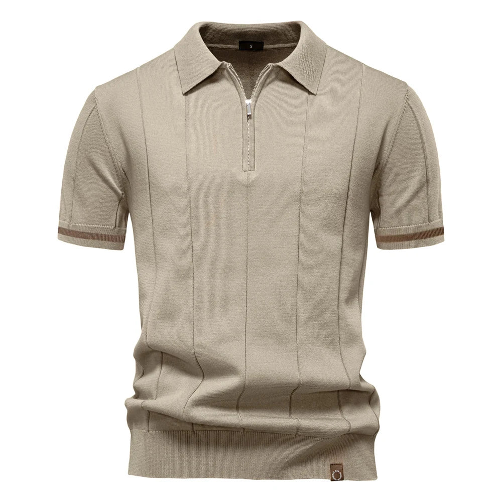 Kinetic Zip-Poloshirt