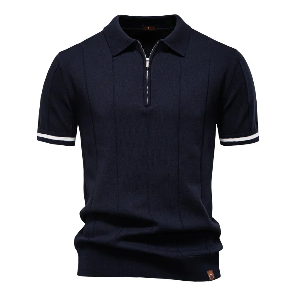 Texturiertes Artisan-Poloshirt