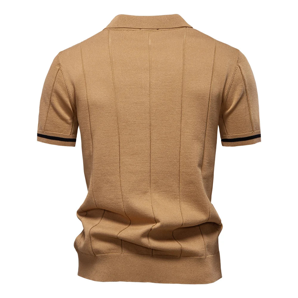 Texturiertes Artisan-Poloshirt