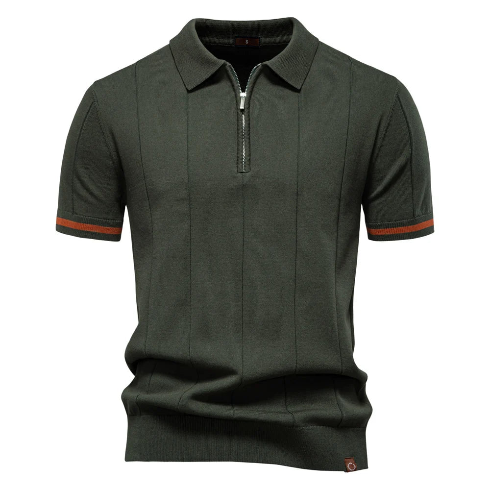 Kinetic Zip-Poloshirt