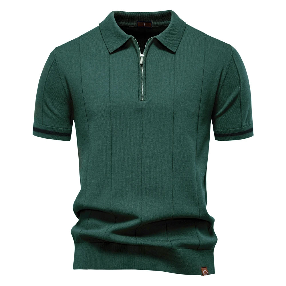 Kinetic Zip-Poloshirt