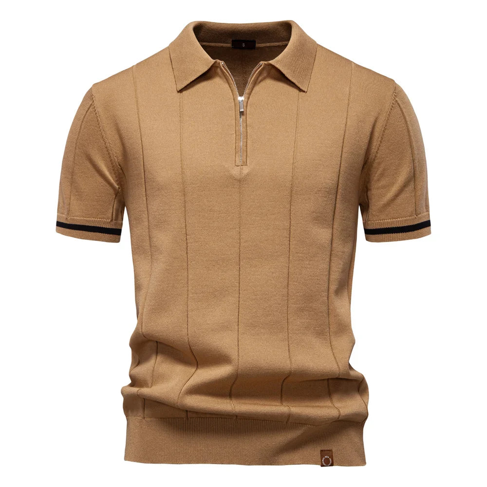 Texturiertes Artisan-Poloshirt